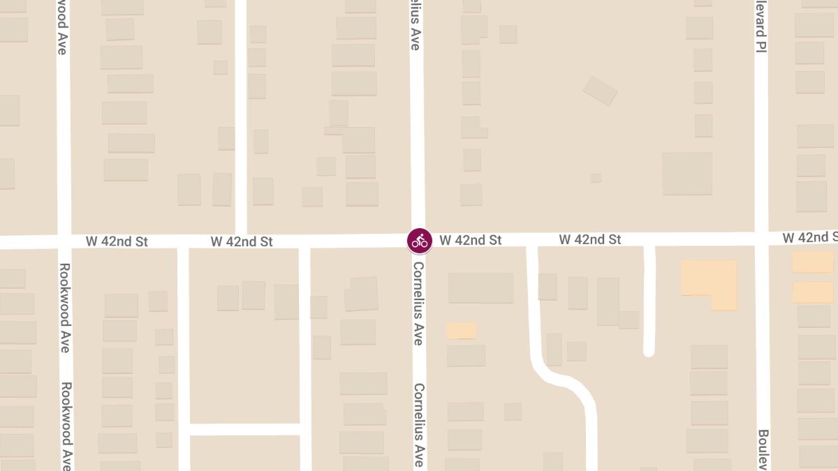 Bicyclist Incident at W 42nd St & Cornelius Ave