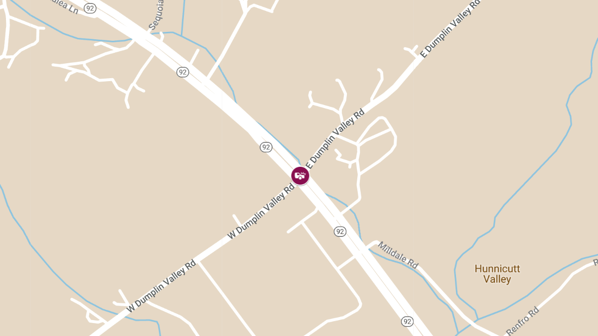 Bus Accident at State Route 92 and Dumplin Valley Rd