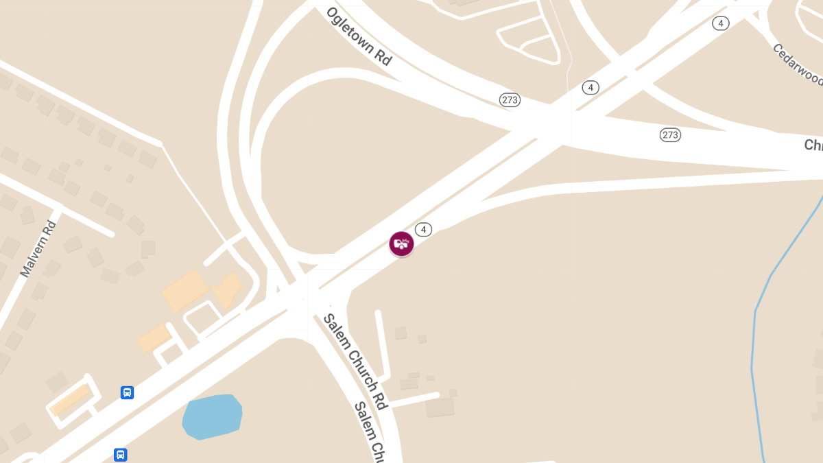 Car Accident at Route 4 Eastbound near Salem Church Rd