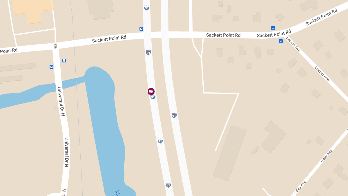 Car Accident in Construction Zone on Interstate 91 North