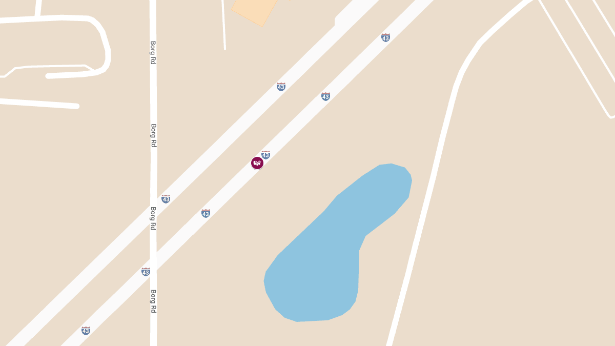 Car Accident with injuries on NB43 Near Ditch