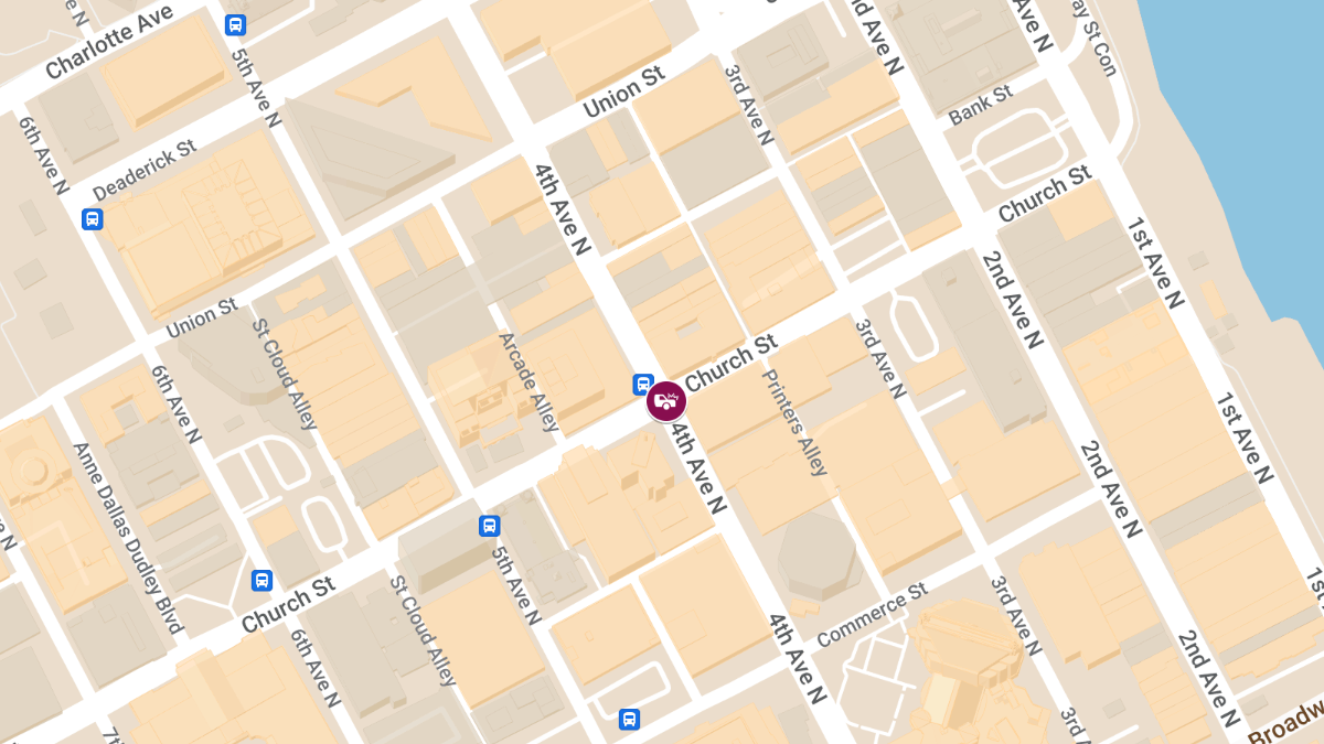 Car Crash with Injuries at 4th Ave N & Church St