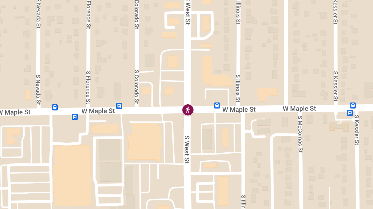 Car-Pedestrian Accident at Maple and West St