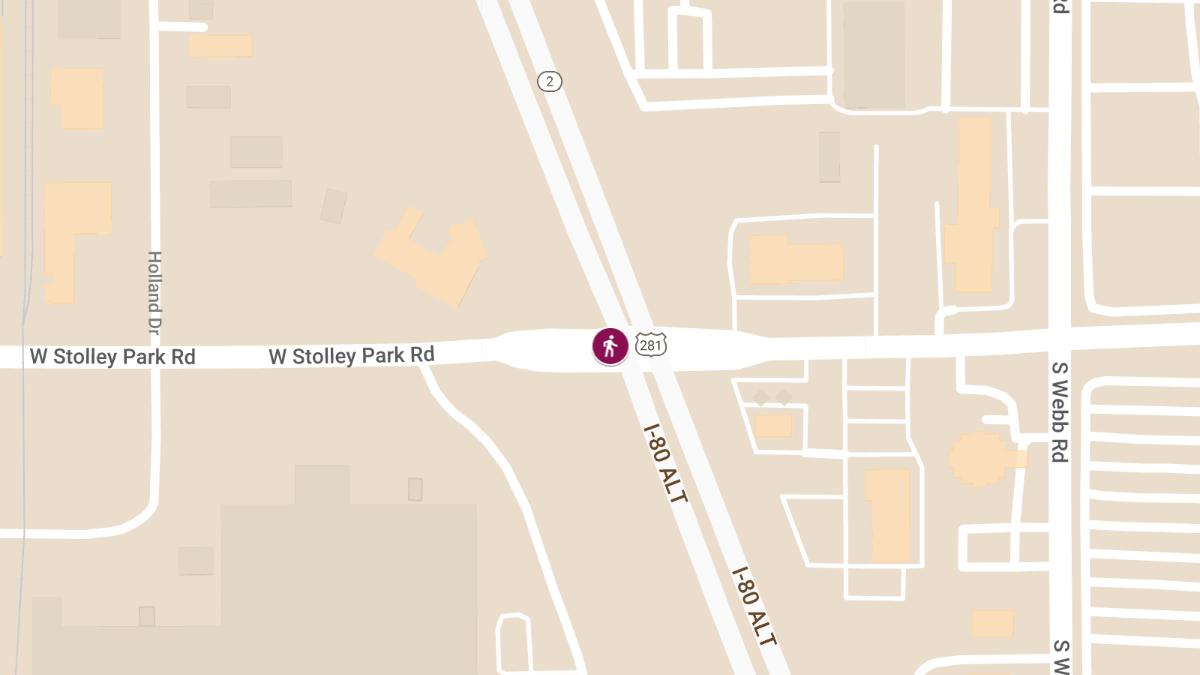Car-Pedestrian Collision at Highway 281 and Stolley Park Rd