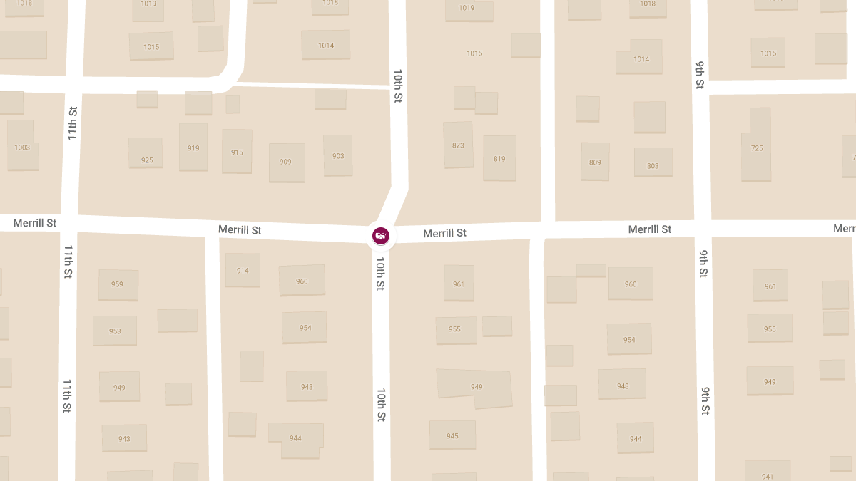 Child Injured in Two-Vehicle Crash at 10th St & Merrill St