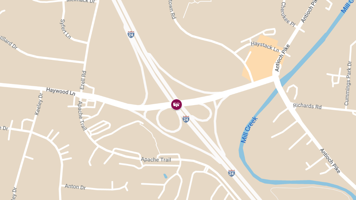 Collision at I-24 E and Haywood Ln Leads to Injuries