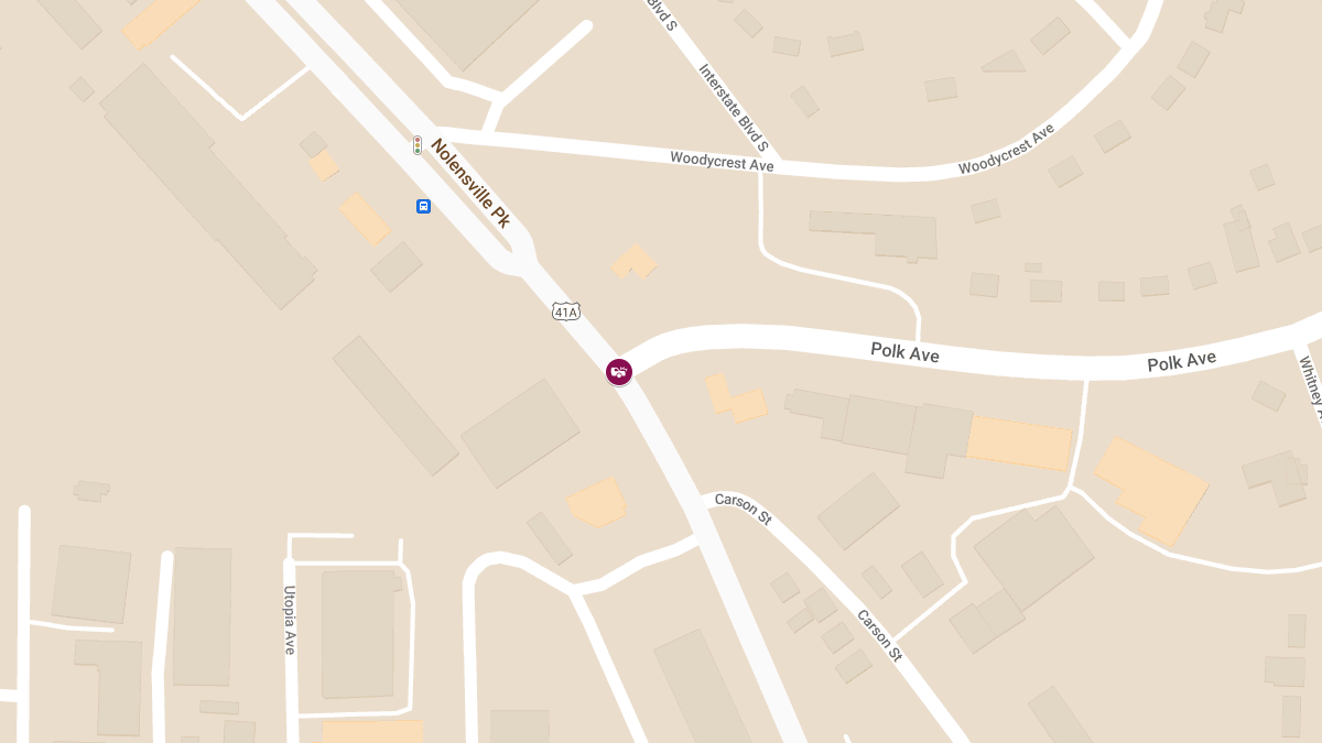 Collision at Nolensville Pike & Polk Ave Causes Injuries