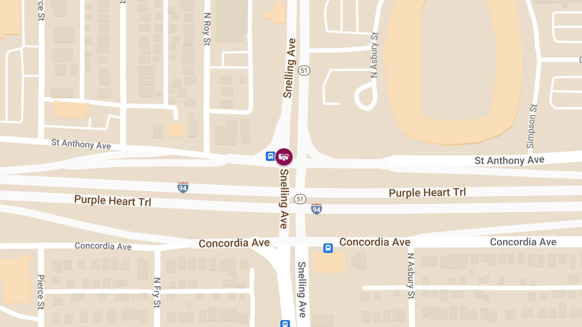 Collision at Saint Anthony Ave & Snelling Ave N Results in Injuries