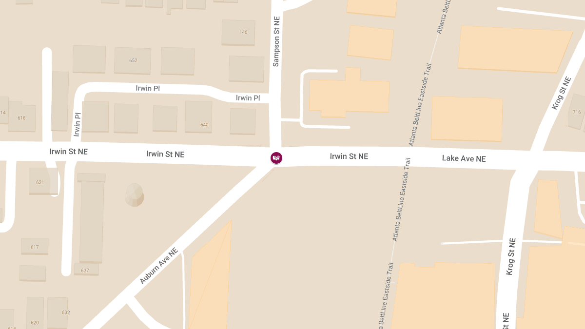 Collision with Injuries at Auburn Ave NE and Irwin St NE