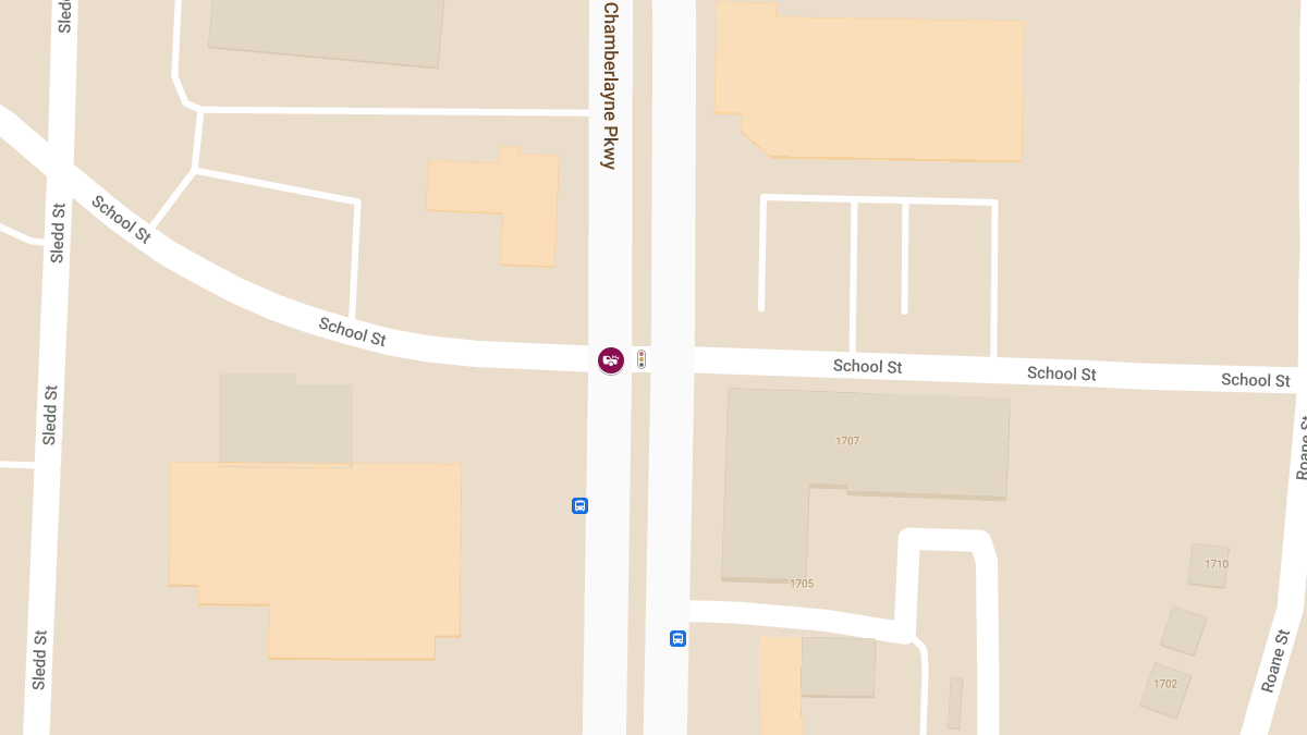 Collision with Injuries at Chamberlayne Pkwy & School St