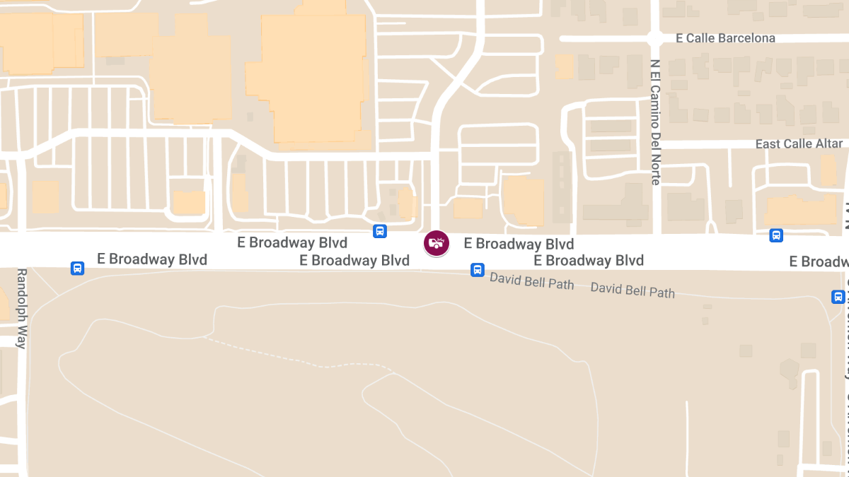 Collision with Injuries at E Broadway Blvd & N Dodge Blvd
