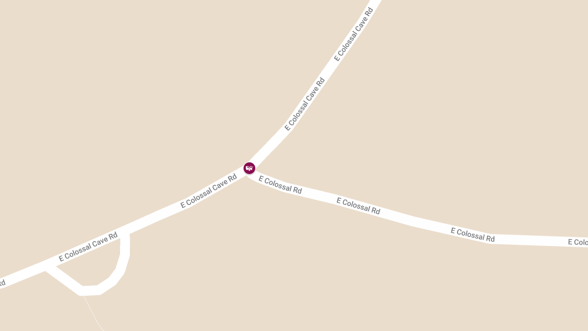 Collision with Injuries at E Colossal Cave Rd & E Colossal Rd