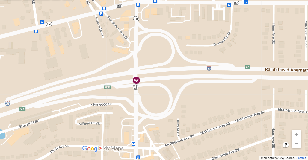 Collision with Injuries at Moreland Ave SE & I-20 E