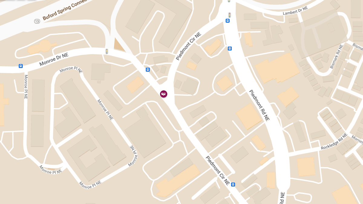 Collision with Injuries at Piedmont Cir NE & Monroe Dr NE