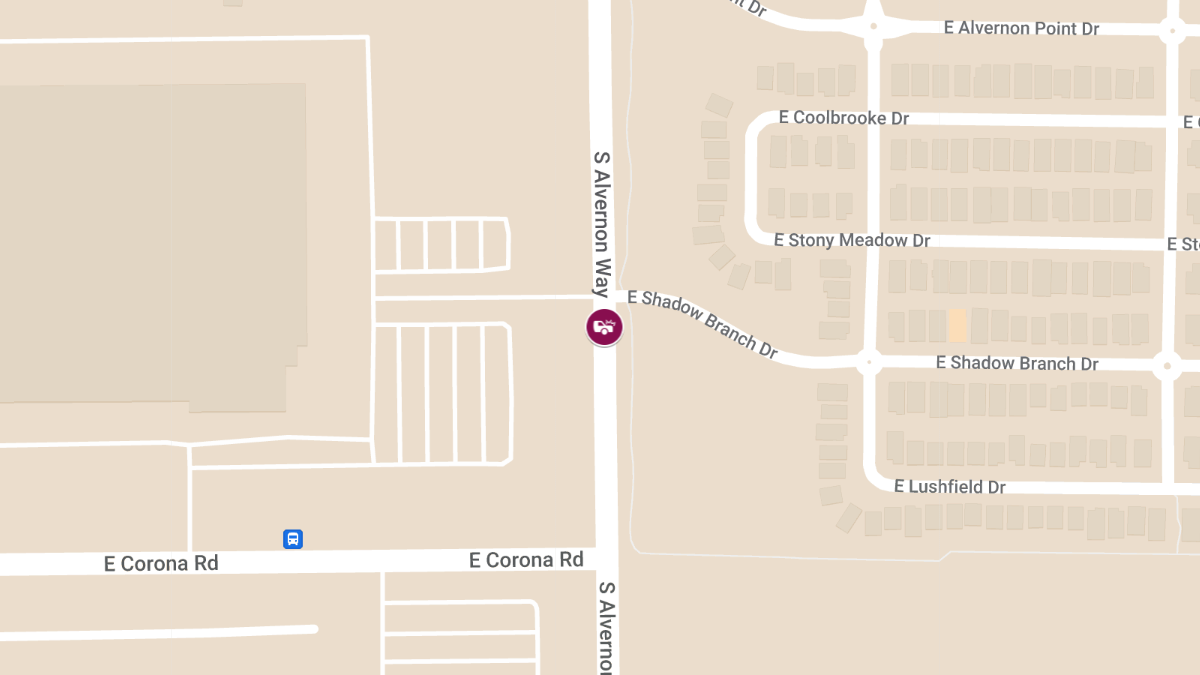 Collision with Injuries at S Alvernon Way and E Shadow Branch Dr