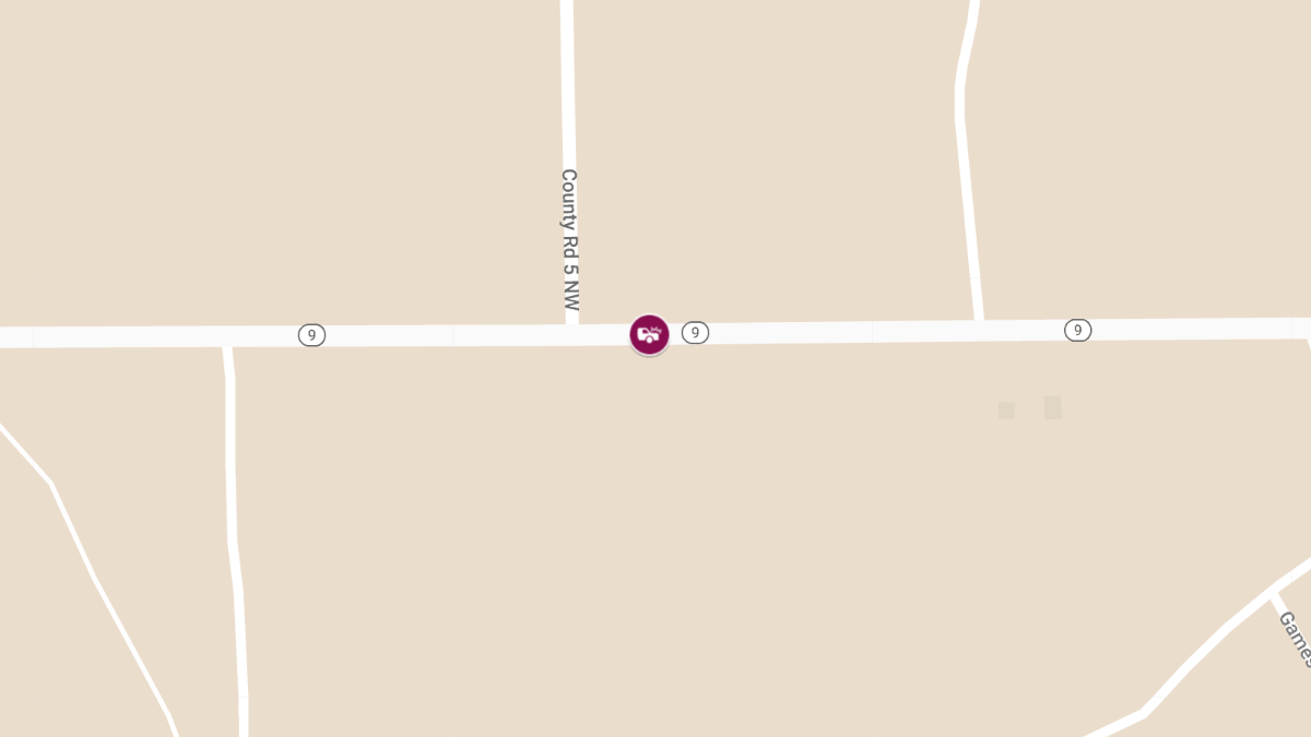 Collision with Injuries on Highway 9 near CR 5
