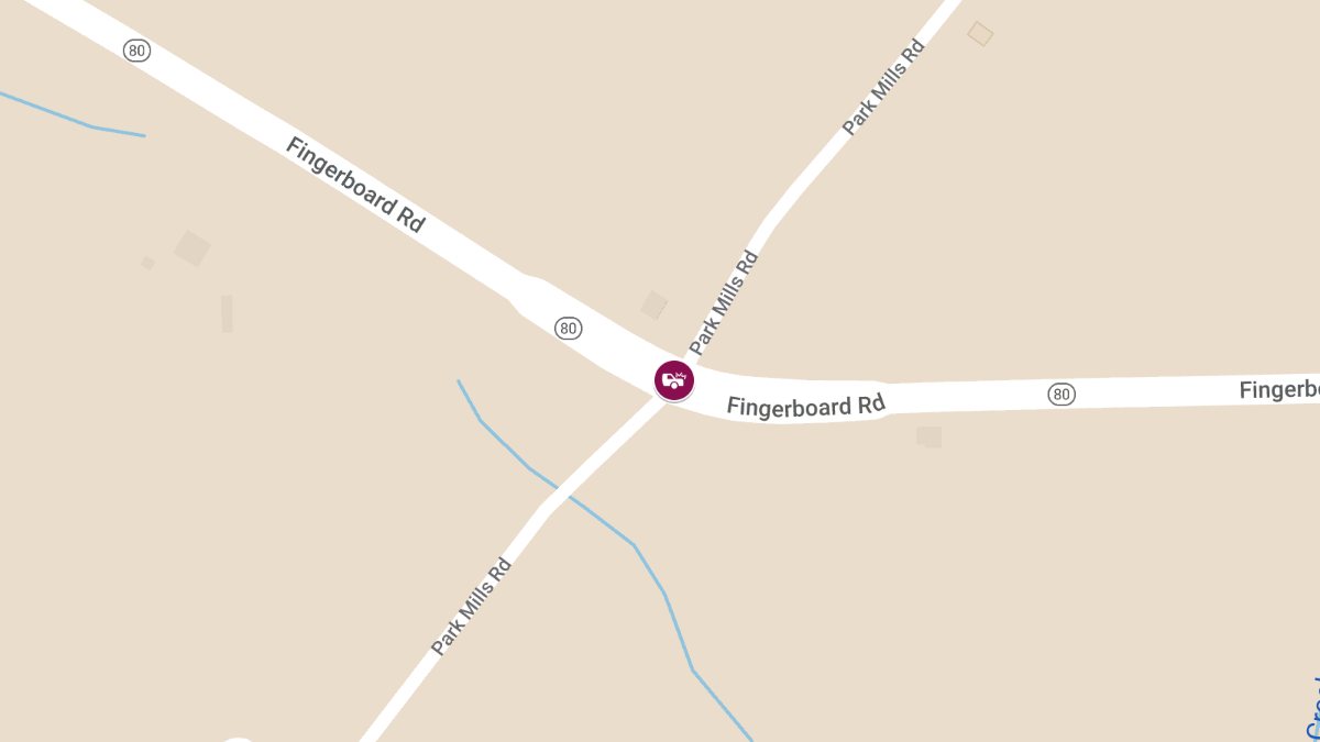 Collision with Possible Entrapment at Fingerboard Rd and Park Mills Rd