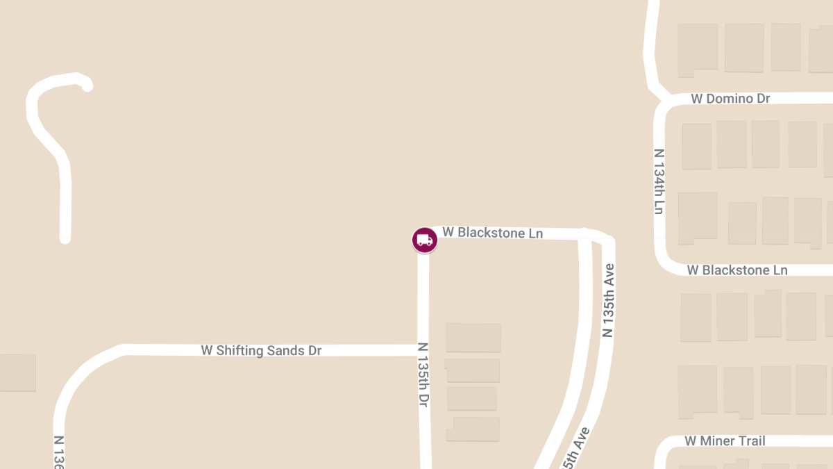 Construction Accident Involving Water Truck at 135th Ave & Blackstone Ln