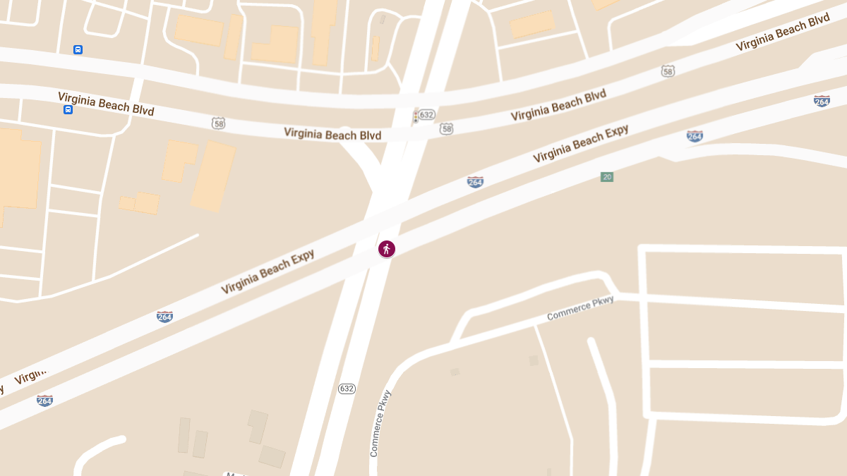 Crash Involving Pedestrian on I-264 at W. London Bridge Causes Injuries