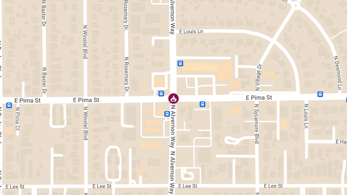 Crash Sparks Apartment Fire at 1443 North Alvernon Way