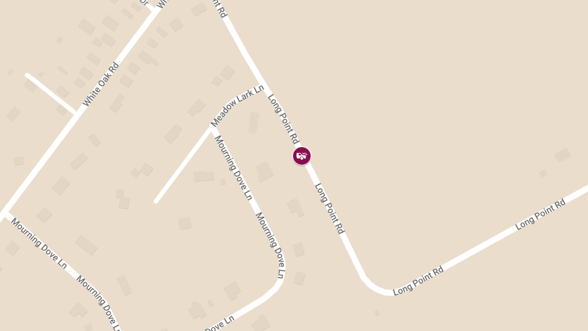 Crash at 1400 Long Point Rd