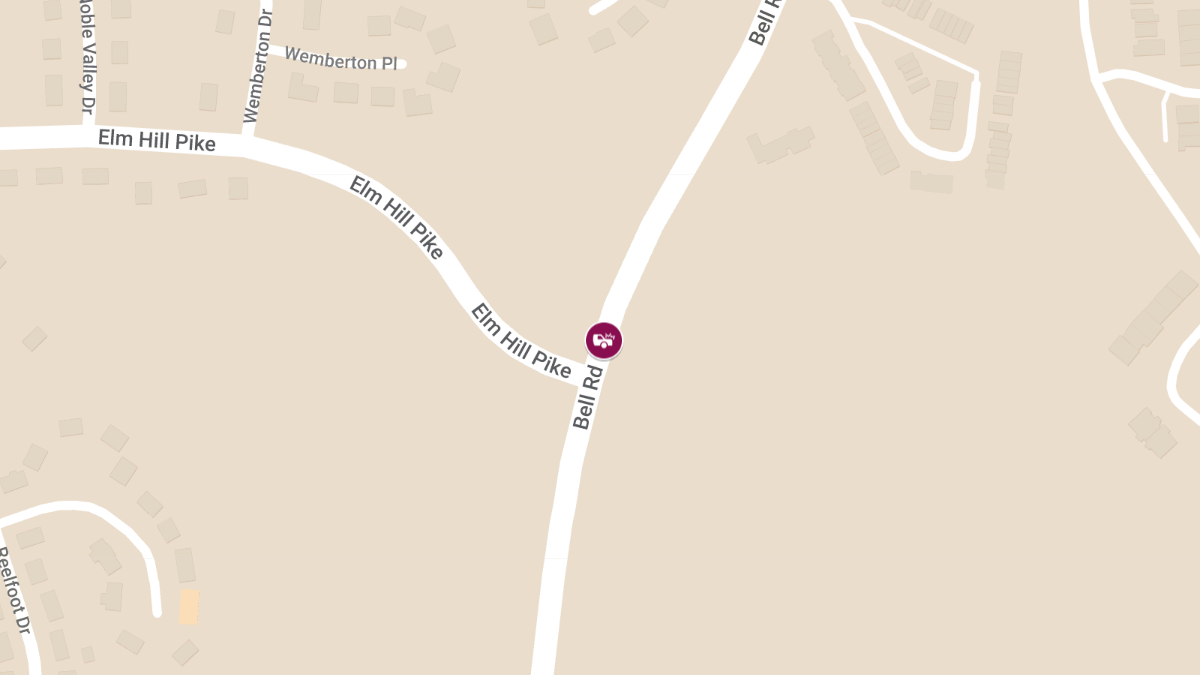Crash at Bell Rd and Elm Hill Pike Results in Injuries