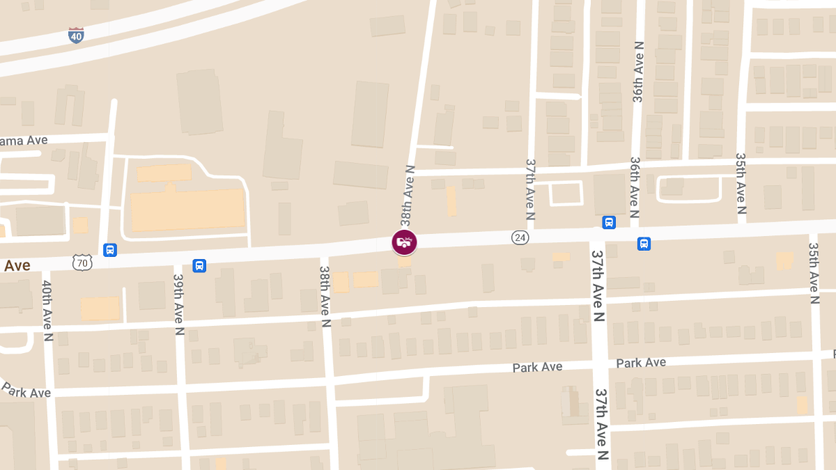 Crash at Charlotte Ave / 38th Ave N Results in Injuries