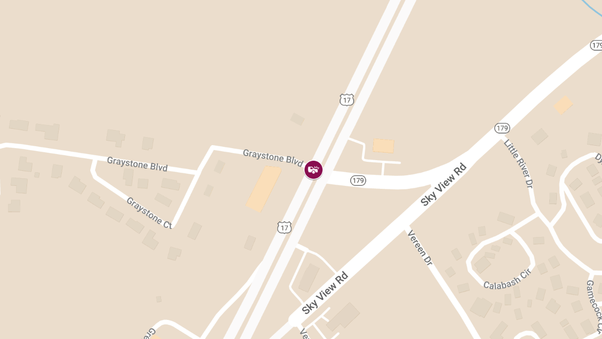Crash at Highway 17 and S.C. 179 Results in Serious Injuries