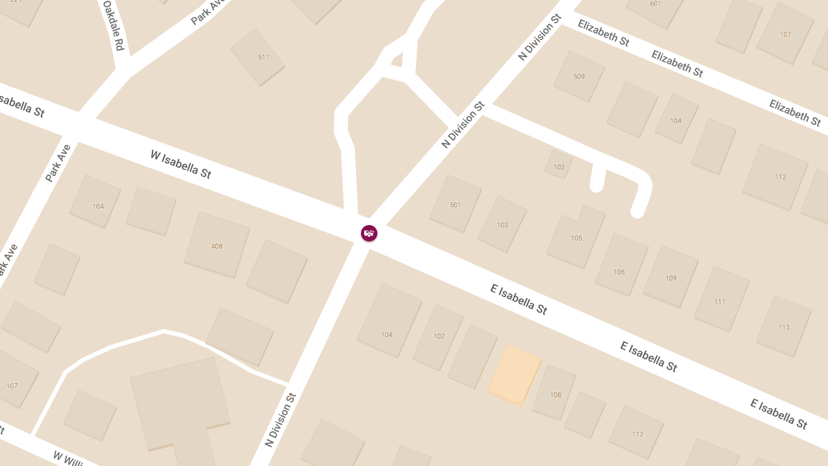 Crash at N. Division St and E. Isabella St