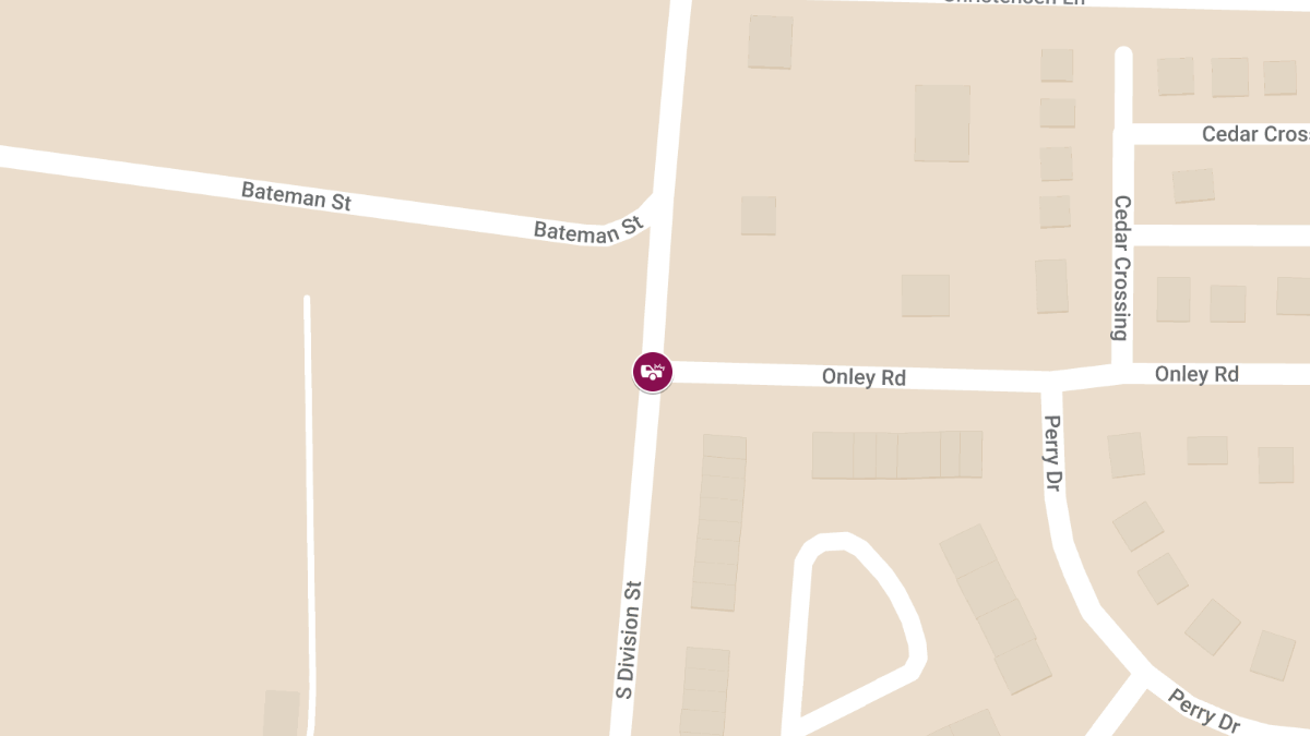 Crash at Onley Rd and South Division St