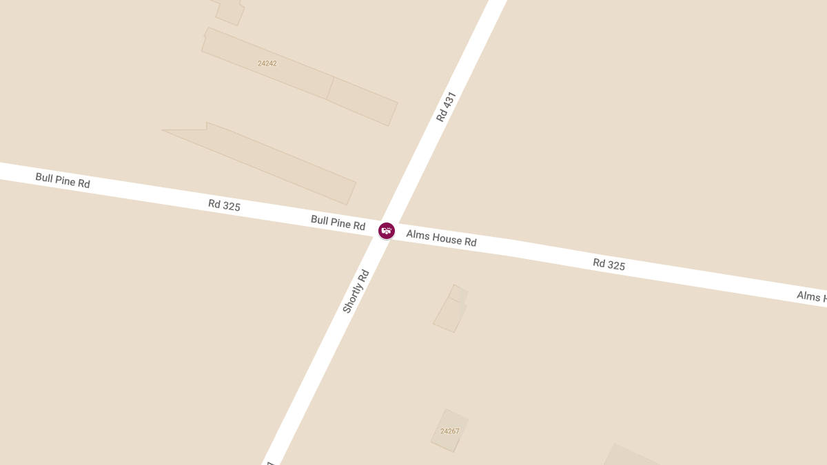 Crash at Shortly Rd & Bull Pine Rd