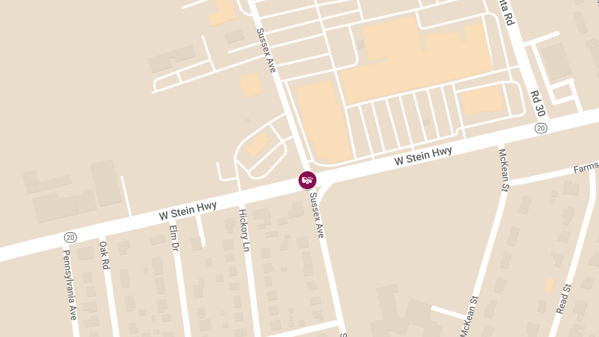 Crash at W Stein Hwy and Sussex Ave