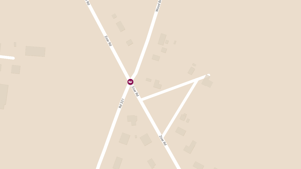 Crash at Wood Branch Rd and Zoar Rd