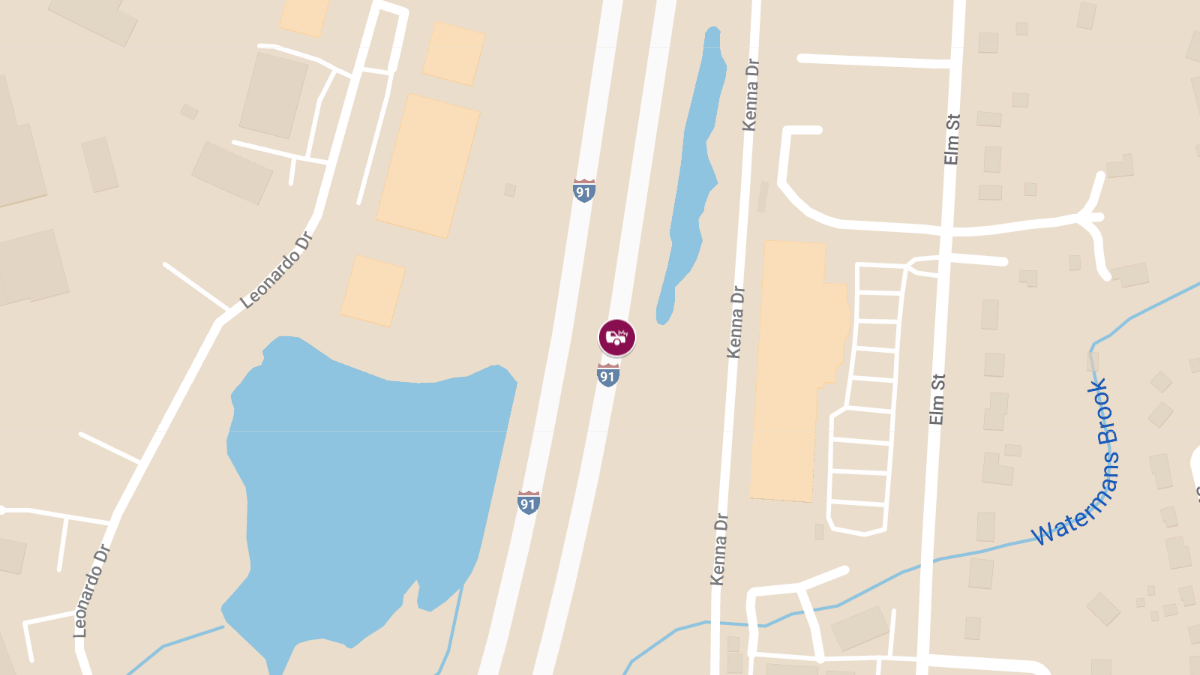 Crash on Interstate 91 South near Exit 9