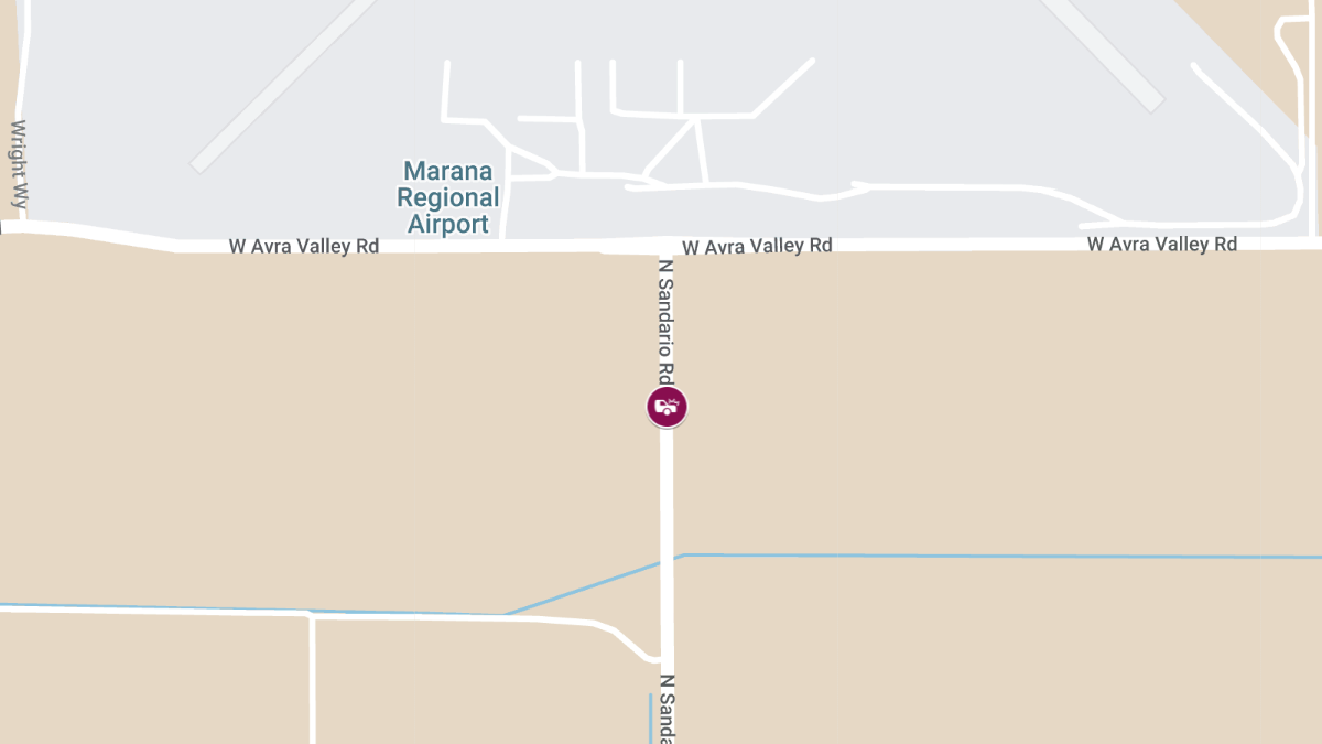 Crash on Sandario Rd South of I-10