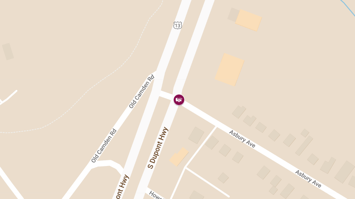 Crash on South Dupont Highway at Asbury Avenue