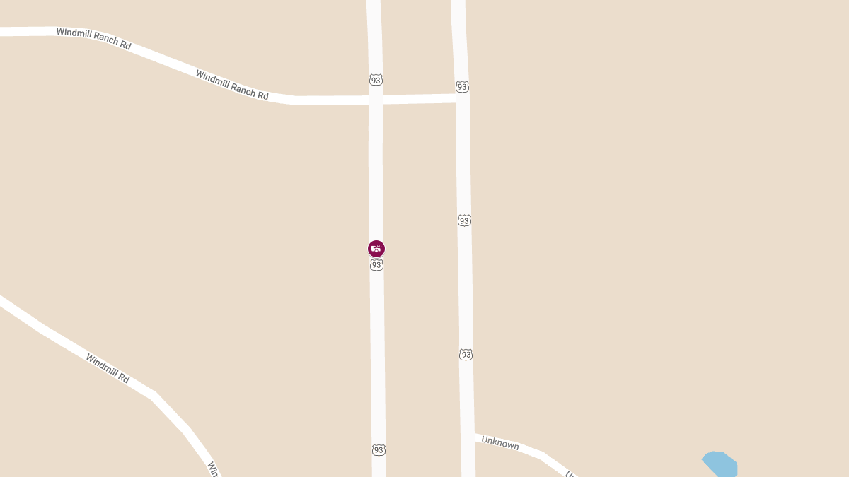 Crash on US-93 Near Windmill Ranch Rd