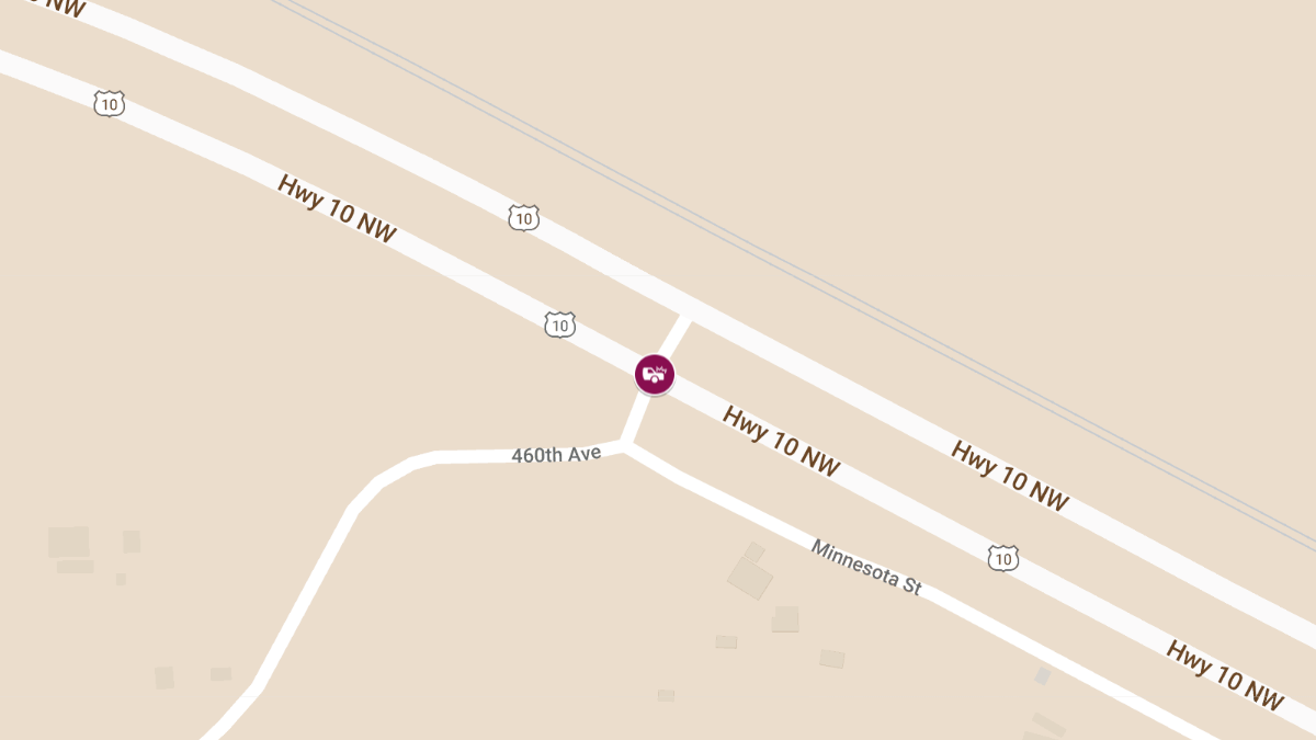 Crash on Westbound Highway 10 at 460th Ave Causes Injuries 