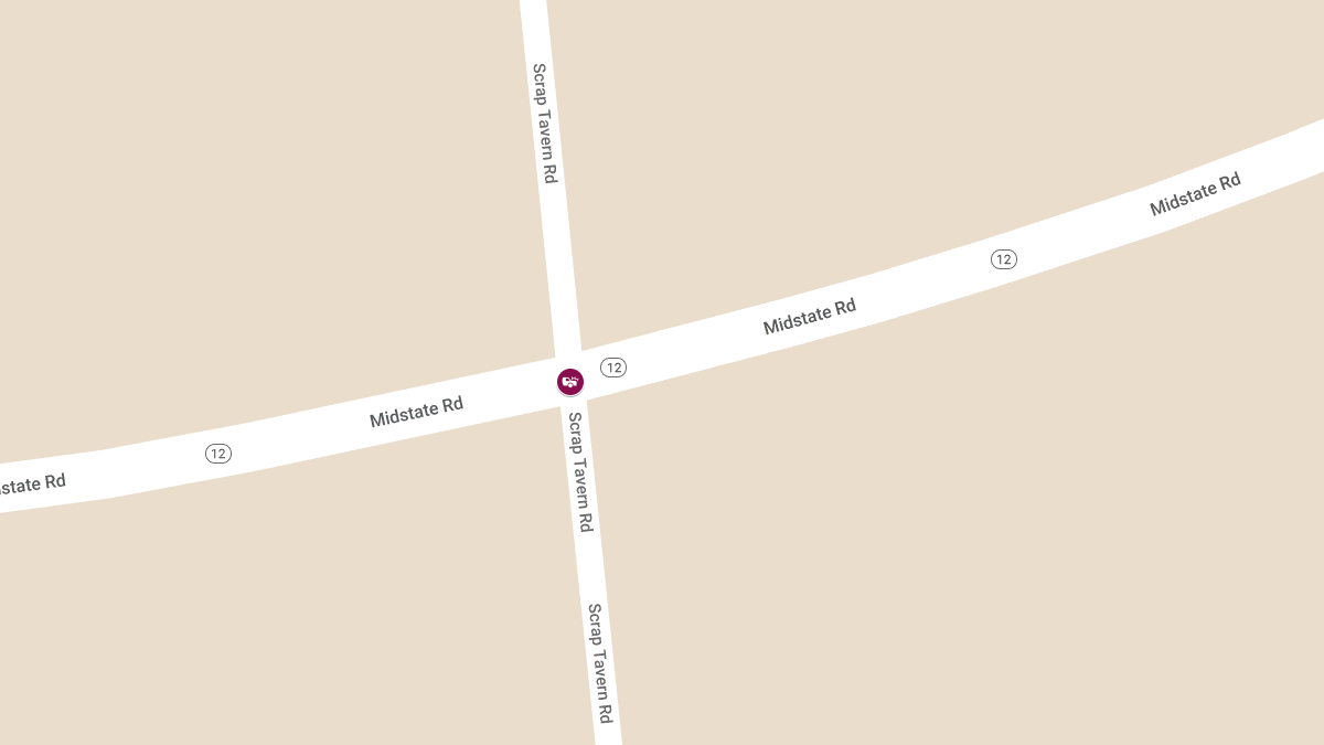 Crash with Entrapment at Midstate Rd and Tavern Rd