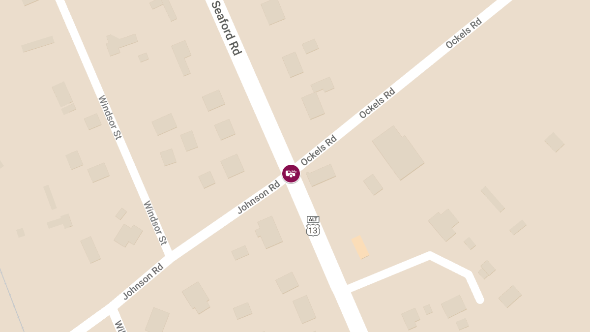 Crash with Entrapment at Seaford Rd and Johnson Rd