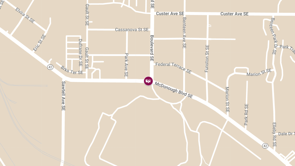 Crash with Injuries Near McDonough Blvd SE & Boulevard SE