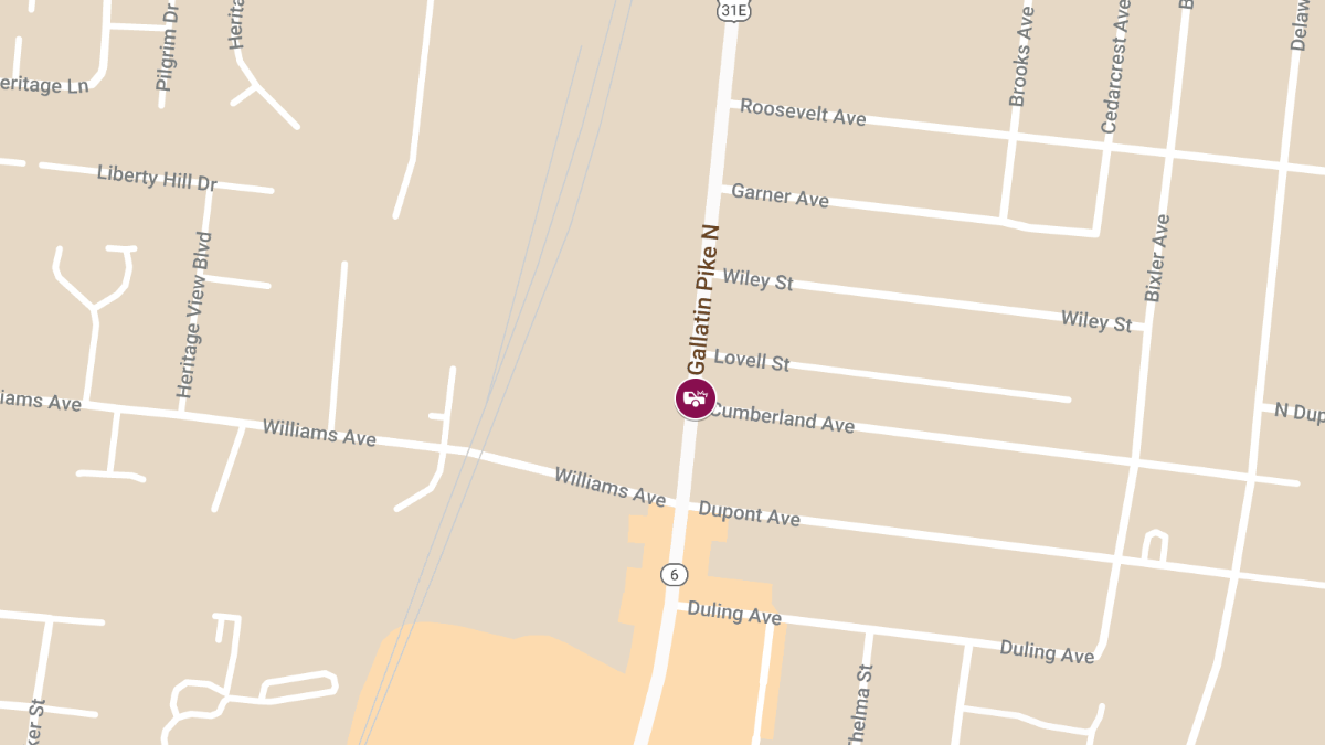 Crash with Injuries at 101 Gallatin Pike N