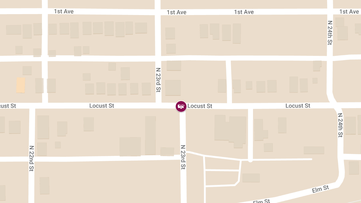 Crash with Injuries at 23rd and Locust