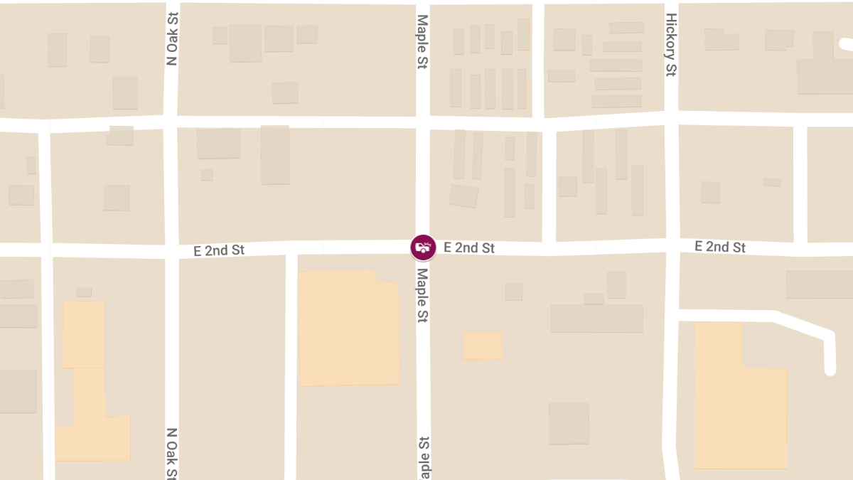 Crash with Injuries at 2nd Ave and Maple