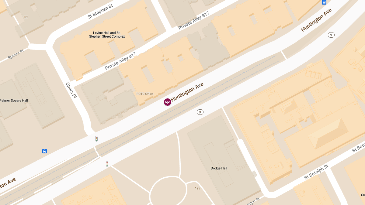 Crash with Injuries  at 335 Huntington Ave