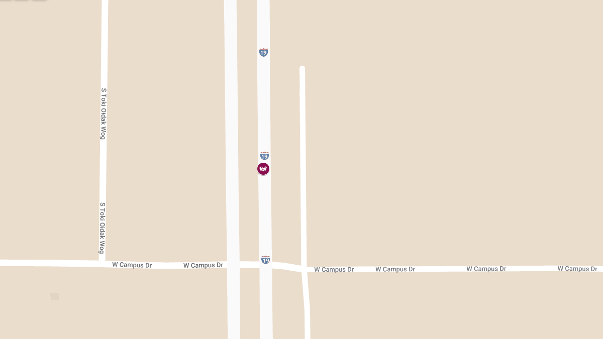 Crash with Injuries at 3750 I-19 Bus N