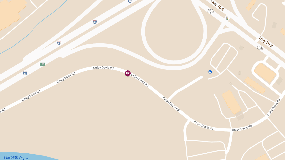 Crash with Injuries at 7820 Coley Davis Rd