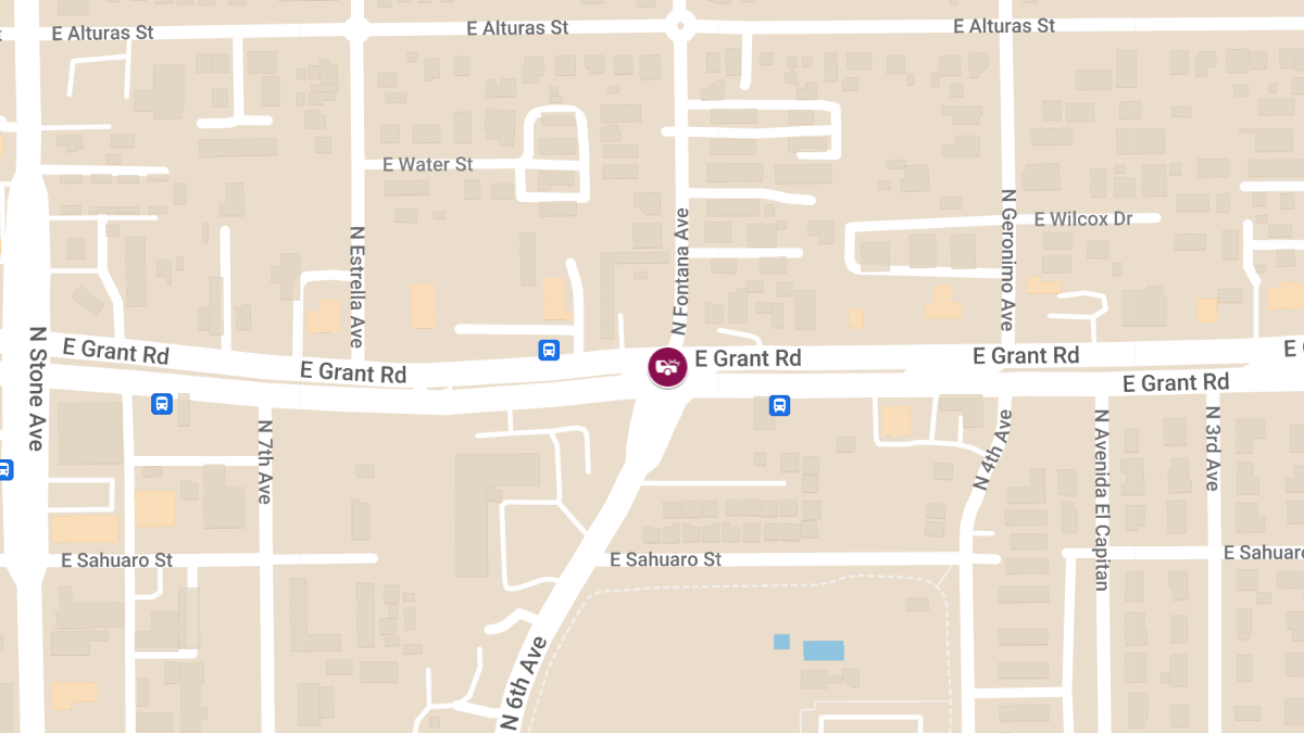 Crash with Injuries at Grant Rd and 6th Ave