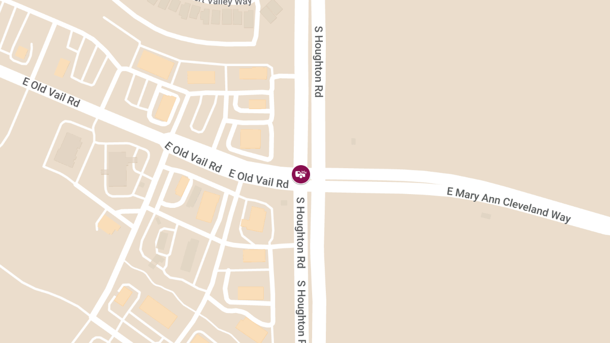 Crash with Injuries at Houghton Rd and Old Vail Rd