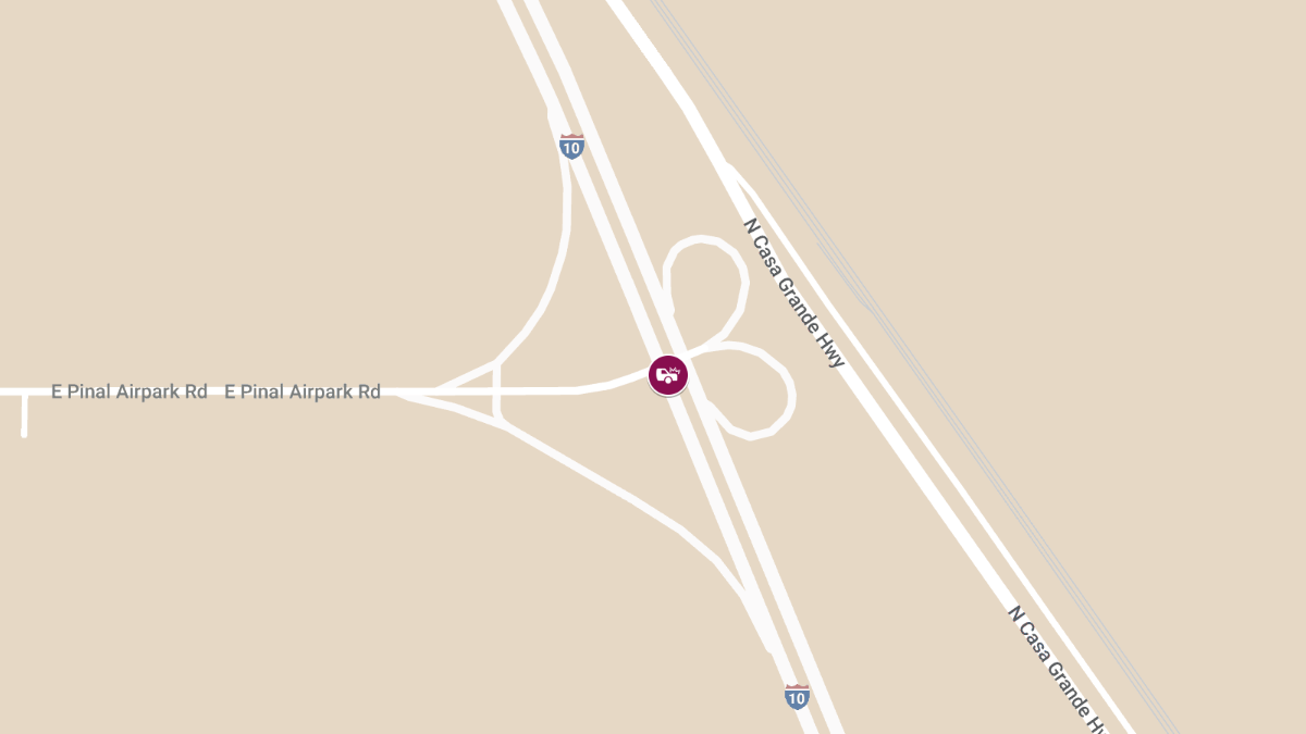 Crash with Injuries at I-10 and Pinal Air Park Rd